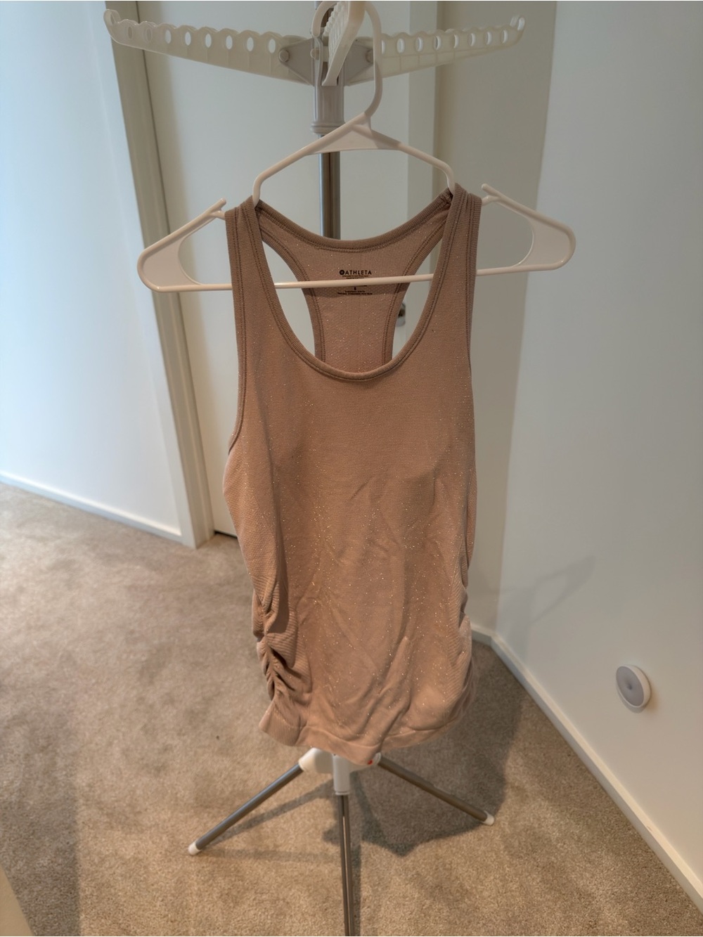 Athleta Shimmer Ruched Racerback Tank